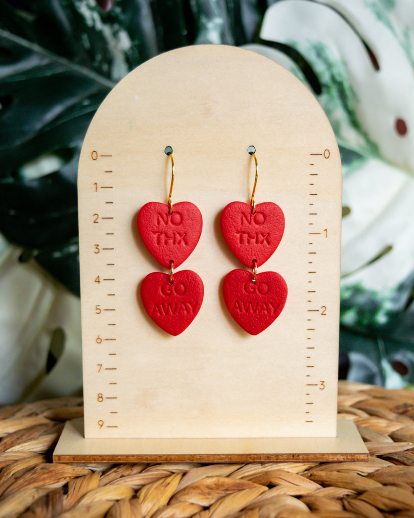 snarky heart dangles