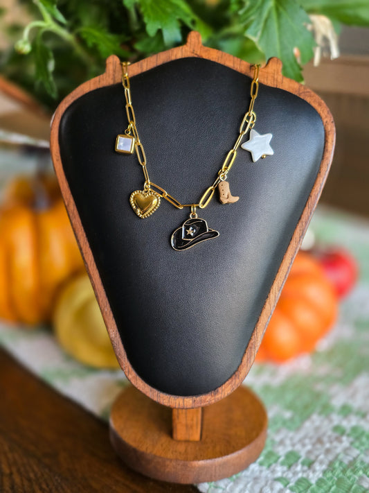 howdy, honey charm necklace