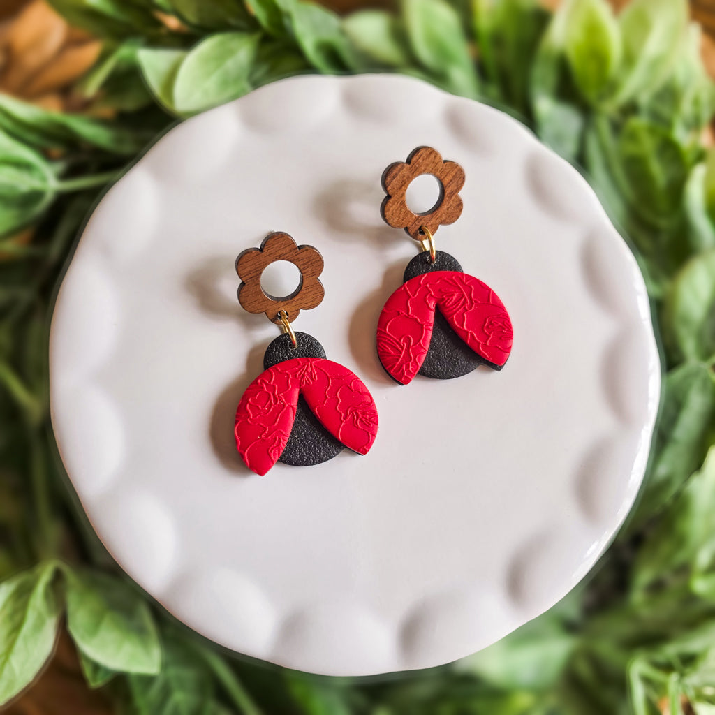 lady bug dangles
