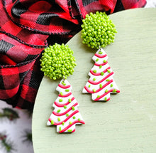 Load image into Gallery viewer, Christmas tree cake dangles
