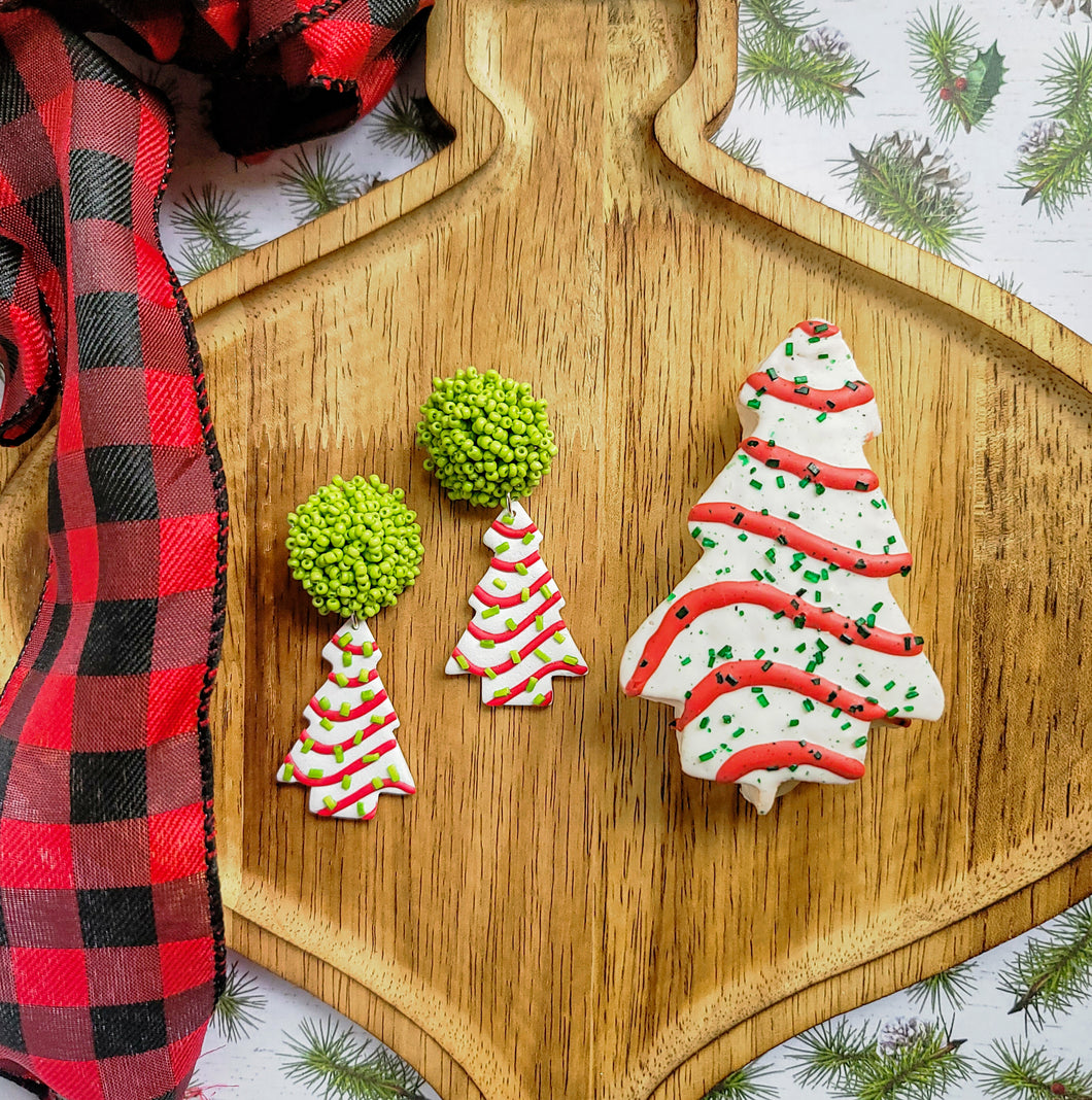 Christmas tree cake dangles